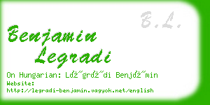 benjamin legradi business card